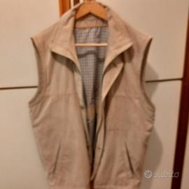 GIUBBINO UOMO  SENZA MANICHE SCAMOSCIATO TAGLIA XL