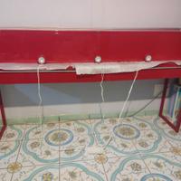 Scrivania Desk Ikea rossa lucida