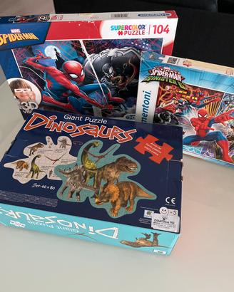 3 puzzle x regali un po' alla volta + zainetto