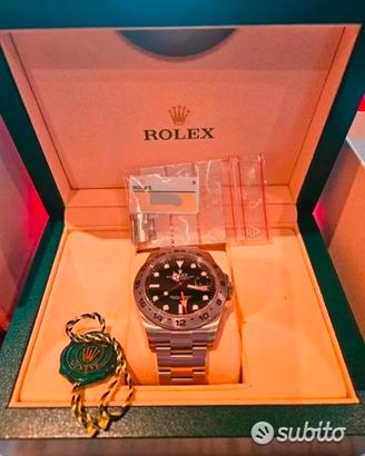 rolex explorer II 216570 nero full set 2016 anno