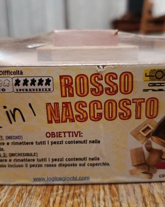 GIOCO ROMPICAPO IN LEGNO "ROSSO NASCOSTO"