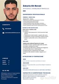 lavoro disponibile da subito