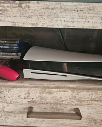 PS5+2 controller con vari giochi