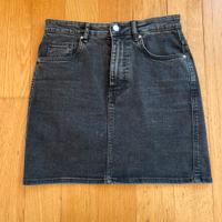 Minigonna Zara in jeans nero tg M