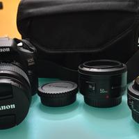 Canon 2000d+18-55 + 24mm Canon + 50mm yongnuo