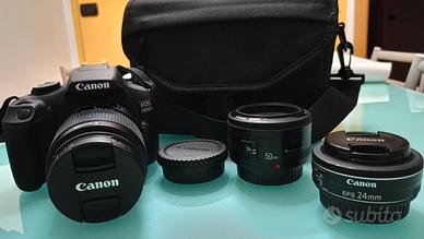 Canon 2000d+18-55 + 24mm Canon + 50mm yongnuo