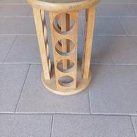 portaspezie girevole da bancone in legno 