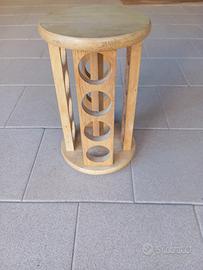portaspezie girevole da bancone in legno 
