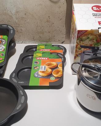 Pentole, padelle, piastra elettrica