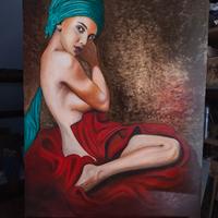 quadro olio su compensato 