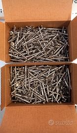 N.1000 rivetti misura 4x10 in acciaio inox 