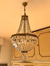Lampadario vintage Cristsllo Stile Impero