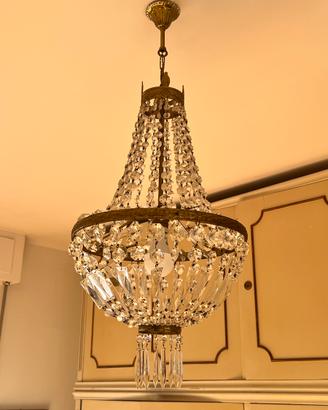 Lampadario vintage Cristsllo Stile Impero