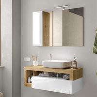 SPECCHIO+MOBILETTO+LUCE  LED AMBURGO