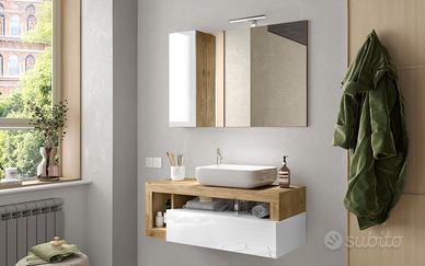 SPECCHIO+MOBILETTO+LUCE  LED AMBURGO