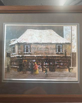 Quadro The Old Curiosity shop su lastra metallica