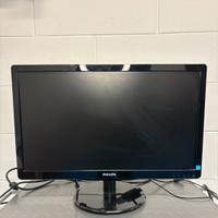 Monitor  Philips 21.5 pollici + adattatore HDMI