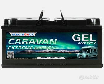 Batteria seminuova Gel 12v 140ah servizi camper
