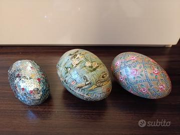 scatole uova decorative per Pasqua