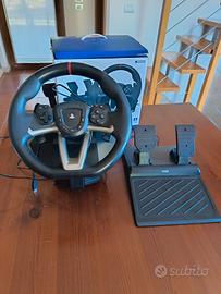 console e volante ps4 con giochi