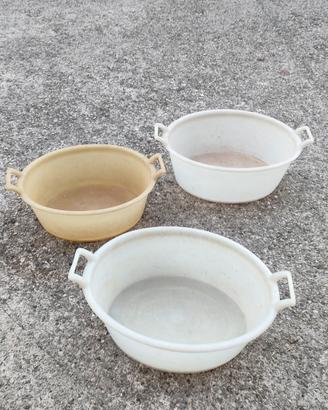 Bacinelle ovali in plastica rigida