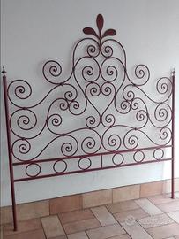Testiera letto in ferro battuto forgiato a mano 