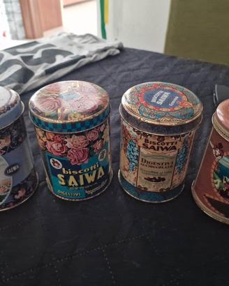 Barattoli biscotti Saiwa