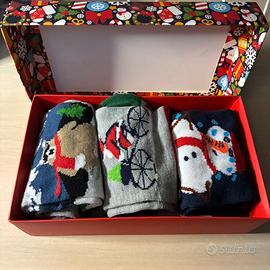 Box calzini natalizi uomo – 3 paia, mai idossati