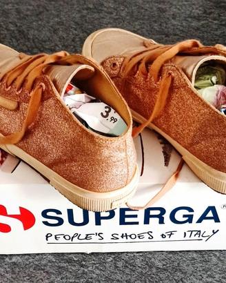 Scarpe sportive Superga originali brillantinate
