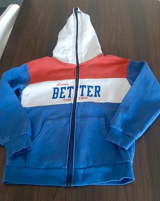 Felpa bimbo/a H&M 8-10 anni leggera
