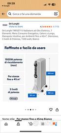 Radiatore nuovo ad olio elettrico 7 elementi