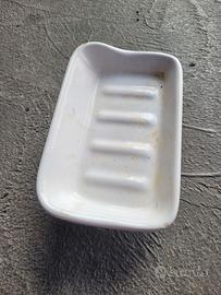 Portasapone ceramica bianco portasaponi