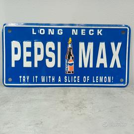 Insegne vintage Coca Cola e Pepsi Cola no smaltate