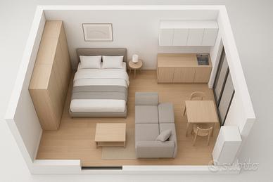 Monta' - monolocale arredato con posto auto