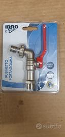 2 Rubinetti portagomma a sfera attacco 1/2