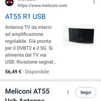 antenna amplificata per interni