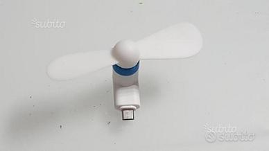 Mini ventilatore attacco micro usb x smartphone
