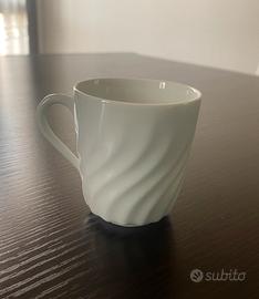 2 tazzine da caffe’ con 4 piattini GINORI