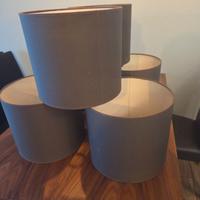 paralume tessuto color marrone