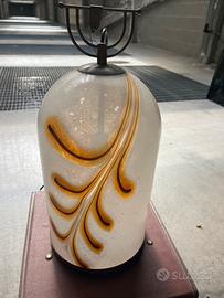 Lampadario in vetro di Murano soffiato vintage