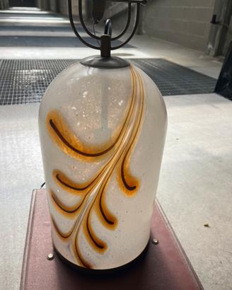 Lampadario in vetro di Murano soffiato vintage