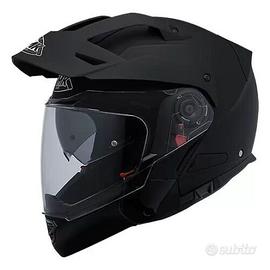 CASCO MOTO SMK HIBRYD EVO MENTONIERA STACCABILE