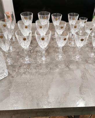 Set Calici Vintage Capri Crystal Italy 