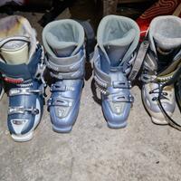 scarponi da sci marca Lowa Tecnica e Rossignol