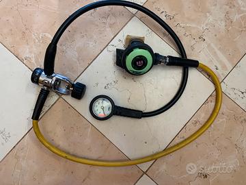 Boccaglio per bombola con manometro indicatore ATM