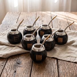 Mate Argentino in Zucca Nera + Bombilla
