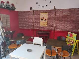 Attività di hamburgheria/paninoteca e cibo d'asp