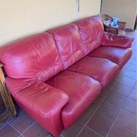 Divano 3 posti vera pelle
