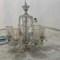 Coppia lampadari in cristallo