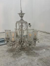 Coppia lampadari in cristallo